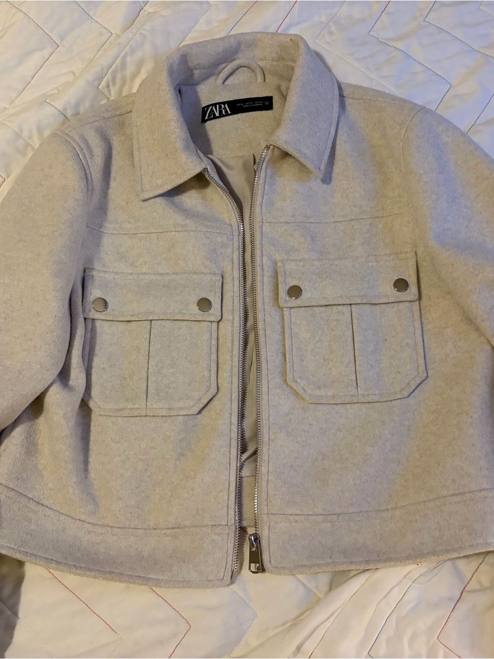 ZARA Womens Zip Jacket